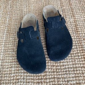 Birkenstock Boston Soft Bed Black Suede Men’s 43